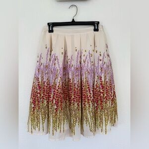 Floral Cream Skirt
